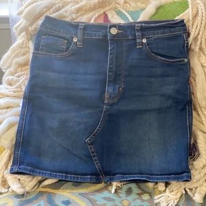 Free People denim mini skirt